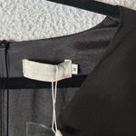 Belongsci Dress Womens Medium Black‎ V Neck Bell Sleeve Shift Mini Dress NEW Black Photo 3