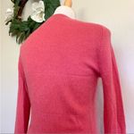 Adrienne Vittadini 100% Cashmere Pink V-Neck Sweater M Photo 4