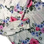 Victoria's Secret Victoria Secret Sleep Shirt Floral Long Sleeve Button Down Satin Silky Large Photo 3