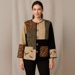Indigo Moon women’s patchwork jacket 1X Photo 1