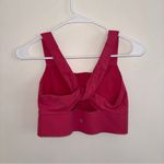 Athleta  Sports Bra Womens Small Pink Warrior Longline Twist Scoop Neck Active Photo 1