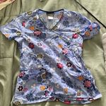Cherokee  Multi Pocket Floral Scrub top, size Small Photo 0
