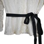 Alex Evenings Women's M White Lace Evening Blouse Photo 4