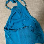 Blue halterneck top with tie back detail #summertop Photo 2