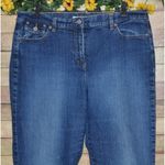 CRAZY HORSE Liz Claiborne Jeans Stretch Denim Straight Leg Ladies 16 Medium Wash Photo 1