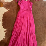 Boutique  pink maxi dress  size large  Perfect for a baby shower or gender reveal! Photo 0