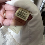 Vince Camuto Two by  Womens Faux Fur Vest Size L Mob Wife Cream Ivory Photo 5