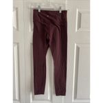 Athleta  Women's XS Maroon Elation‎ 7/8 Tight Leggings Yoga Gym Photo 3