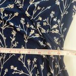 41 Hawthorne Elisse Knit Surplice Dress Navy White Floral Flutter Sleeves Wrap S Blue Photo 12