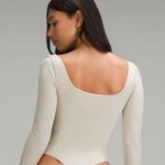 Lululemon Wundermost Nulu Square-Neck Bodysuit Long Sleeve Mojave Tan XL NWT Photo 1