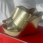 Coach Gold Wedges Photo 0