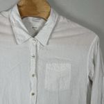 Aritzia Wilfred  Button Up Shirt Blouse White Linen Blend Size Medium Long Sleeve Photo 1