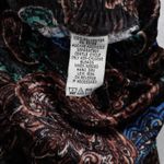 Joan Rivers Black Wide Leg Pull On Velvet Paisley Vintage Whimsy Pants Small Photo 6