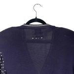 Evan Picone Women's Vintage 80s Navy White Preppy Twee Button Up Cardigan Small Photo 8