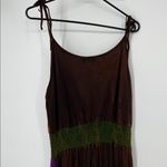 Rising International Boho Dress Embroidered Applique Tie Photo 6