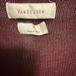 Van Heusen  Women's Deep burgundy V-Neck lightweight thin Sweater Photo 2