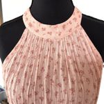 Altar'd State Baby Pink Floral Pastel Prairie Tiered Maxi Halter Neck Dress Boho Cottagecore Photo 7