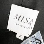 Misa NEW Naki Faux Vegan Leather High Rise Straight Leg Casual Pants Black 6 Photo 1