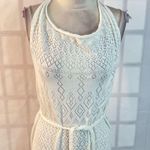 Anthropologie By  Pointelle white ivory knit Cover-Up Dress size large Photo 5