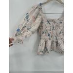 Saylor  Top Women Small Pink Floral Clover Blouse MSRP:$219 Boho Summer Smocked Photo 6