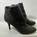 dexflex comfort  Quilted Faux Suede Stiletto Heel Ankle Boots Women's Gray 8.5 Photo 0