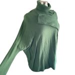 Joseph A . Lightweight Turtleneck Green Oversized Sweater, XL Photo 4
