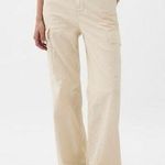 Gap  Mid Rise Loose Khaki Cargo Pants 18 Tall Women’s Light Cream Photo 0