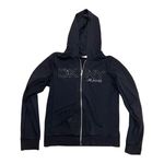 DKNY Vintage y2k Jeans rhinestone black zip up hoodie sweatshirt π₯ Photo 0