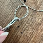 Artisan 4pc  Blue Opal 925 Sterling Silver Hook Earrings Liquid Silver Chain Pend Photo 4