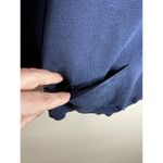 LAUREN Ralph Lauren Navy Silk Cardigan Button Front Quiet Luxury Classic Preppy Blue Size XL Photo 2