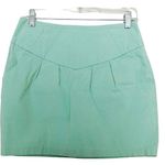 Silence + Noise (Urban Outfitters) Mini Skirt Mint Green Cotton 4 Photo 0