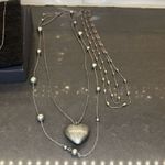 Fashion Jewelry Bundle/ 3 Silver Tone Necklaces Silver Photo 3