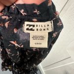 Billabong  Women’s Black Floral Peasant Boho Long Sleeve Top Size Small NWOT Photo 10