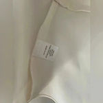 Amanda Uprichard  Clarita Wrap Top in Cream​​​​ vintage peplum style size medium Photo 3