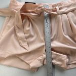 Banana Republic Womens 4” Short Pink Paper Bag Tie Waist Belted shorts Size 6 Photo 6