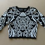 Romeo + Juliet Couture Abstract Print Sweater Photo 5