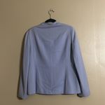 Anne Klein Blazer Sz 12 100% Wool Lavender Long Sleeves Front Slit Pockets & Zip Photo 1