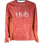 Huk Fishing Womens Long Sleeve Fishing Shirt Sz S Performance Fabric Sporty Pink Photo 0