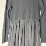 Sundance  Dress Size XS‎ Womens Black Jillian Wool Silk Long Sleeve Mixed Media Photo 2