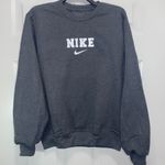 Vintage 90s Sweatshirt Dark Gray And White Photo 0