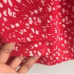 Banana Republic Red Mini Skirt Sz 0 feminine flirty skirt Photo 4