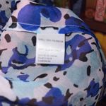 Yumi Kim  Blue and Black Patterned Kimono with Bell Sleeve Size Small Photo 5