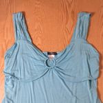 Venus Bin 6 Womens Very Stretchy Sexy Ring Tank Shirt Light Blue Size XLarge Photo 1