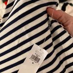 Banana Republic BNWT  body suit navy/ white stripe- cotton modal spandex size M Photo 2