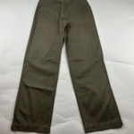 Lee LONG  Dark Taupe High Rise Straight Leg Chino Pant 10L Photo 0