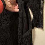 Free People ‎ floral mesh lace dress  black sz 12 Photo 6