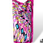 Geometric Print Scarf Pink Photo 2
