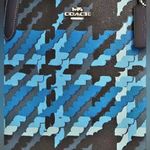 Coach  City Tote Graphic Plaid Print Blue & Black Carryall Large Photo 1