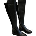 Michael Kors Michael Bromley Leather Flat Over-the-Knee Boot Photo 6