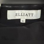 Elliatt  Euphoria Dress Black / Gold Metallic Fringe Strapless‎ Mini Luxe Small Photo 5